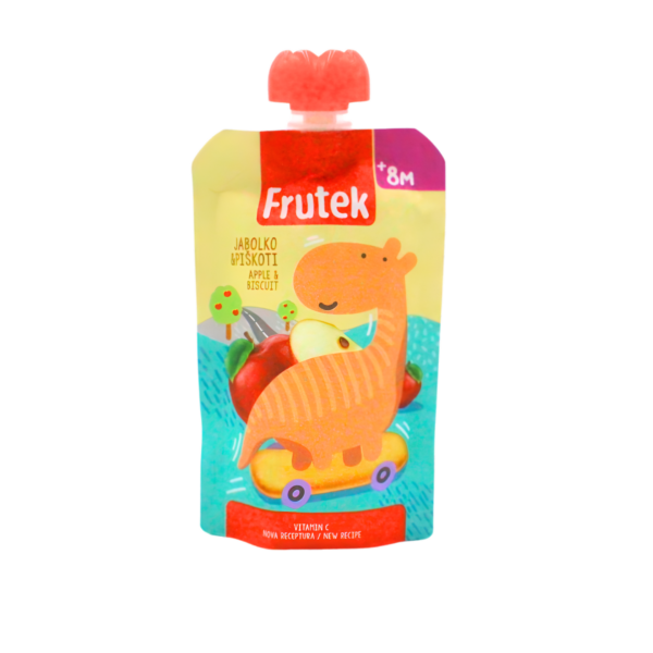 Frutek kašica u vrećici od jabuke s piškotama,8+mj,100g