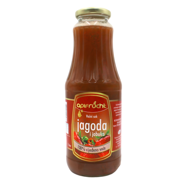 Sok jagoda i jabuka 100% 1l Apifrucht
