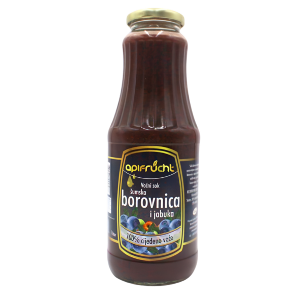 Sok borovnica i jabuka 100% 1l Apifrucht