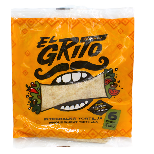 Tortilja integralna 6kom,360g El Grito