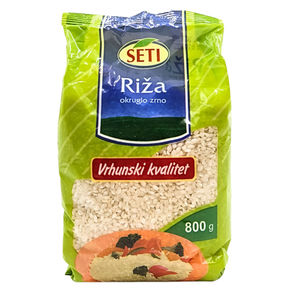 Riža okruglo zrno 800 g Seti